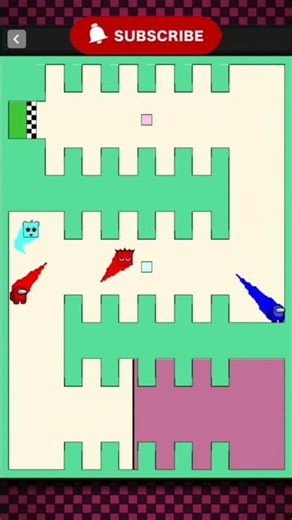 Red KING shows up and the spike maze got 10x harder 👑😱 | Quad Rush #shorts