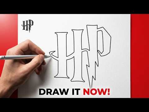 Draw HP Logo Easy/Step by Step Tutorial