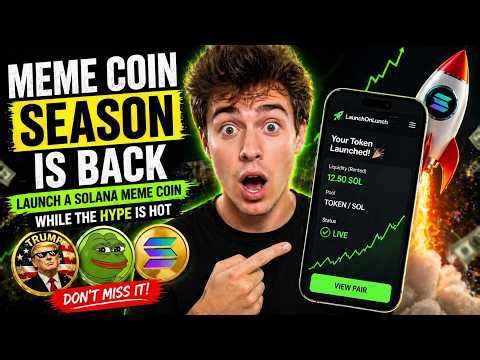 Meme Coin Season Is Back — Launch a Solana Meme Coin While the Hype Is Hot