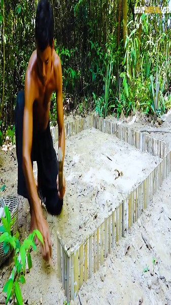 Creating a jungle mud temple & bamboo water wheel for guinea pigs: DIY adventure