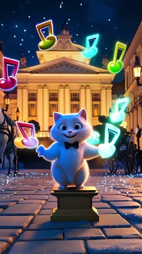 Vienna Cat Conducts the Orchestra 🎻🐱🎼 | Funny 3D Animation #aivideo #animation