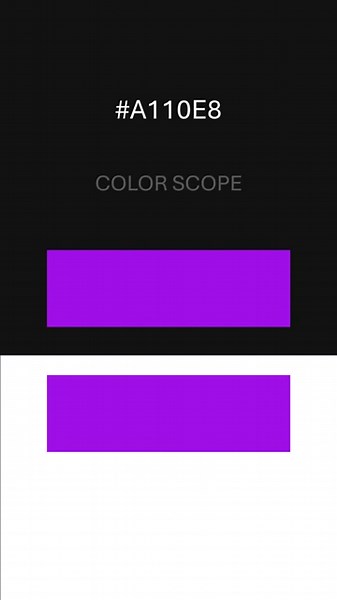 #A110E8 - Color Scope