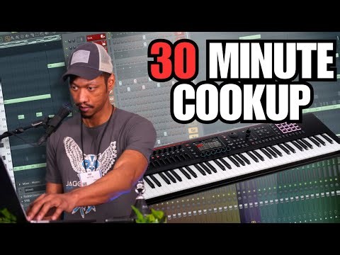 Making beats from scratch in FL Studio using my Fantom