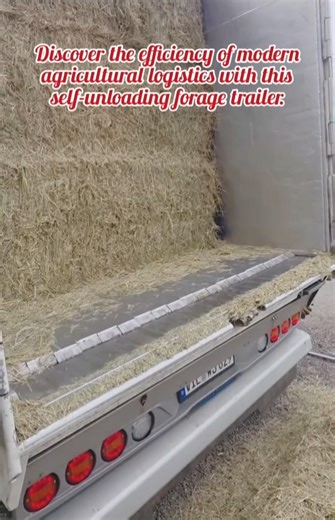 How Automated Hay Unloading Trailers Work | Modern Farming Technology