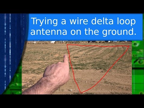 Ham Radio - Trying out a delta loop RX antenna on the ground
