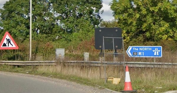 Expect a week of lane closures on M1 near Bedford as defective drains replaced