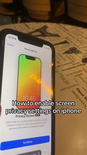 #ios #iphone #privacyprotection #fyp | Privacy Screen Settings On Iphone