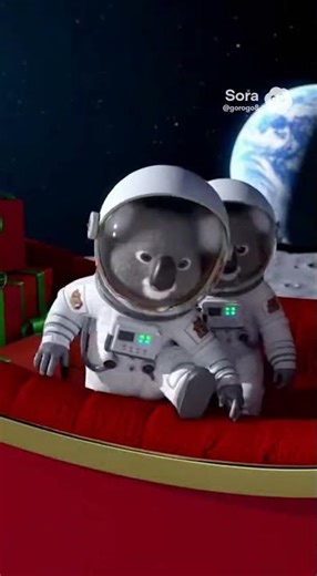 Space Koala Santa 🐨 🚀 🎅 #santa #christmas #koalas #comedymemes