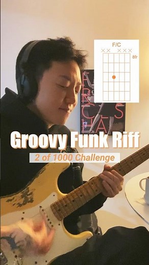 Groovy Funk Guitar Riff | Chords & Tabs (2/1000)