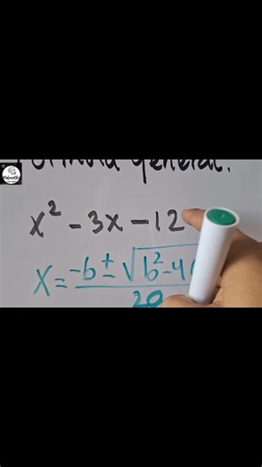 RESUELVE ECUACIONES CUADRÁTICAS FÁCILMENTE: x²/18 - x/6 - 2/3 = 0 con Fórmula General 📝 ¡Aprende a resolver ecuaciones cuadráticas de manera sencilla! En este video, te explico paso a paso cómo resolver la ecuación: x²/18 - x/6 - 2/3 = 0 mediante la Fórmula General de Cuadráticas (x=(-b±√(b²-4ac))/2a) - Paso 1: Hallar MCM - Paso 2: Identificar los coeficientes a, b y c - Paso 3: Aplicar la fórmula general - Paso 4: Resolver la ecuación cuadrática #parentchildrelationship #familyrelationships #p