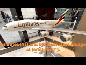 Emirates first and business class lounge - London Heathrow Airport Terminal 3