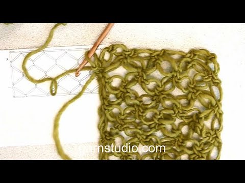 How to crochet a love knots square