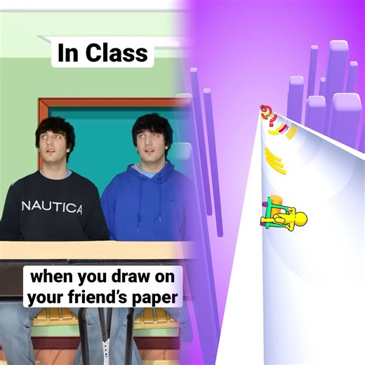 2-When You Draw On Your Friend’s Notes In Class #shorts #relatable