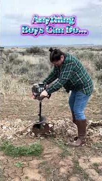 Anything Boys Can Do #gardening #plantingtrees #auger #christianhomestead