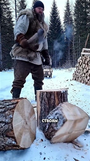 How firewood was harvested in Rus'—a survival technique essential for surviving the winter