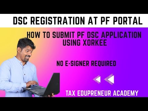 How to register DSC in PF portal using Xorkee App | No E-Signer| - Tamil PF Portal