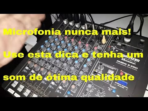 How to | adjust | gain | remove | feedback | sound | table