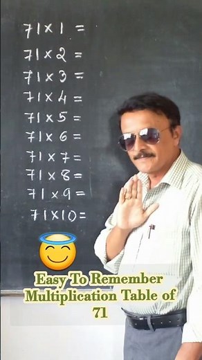 "💞Learn 71 Times Table in 2 Minutes | Easy Trick to Master Big Numbers!💞" #shorts #shortsfeed