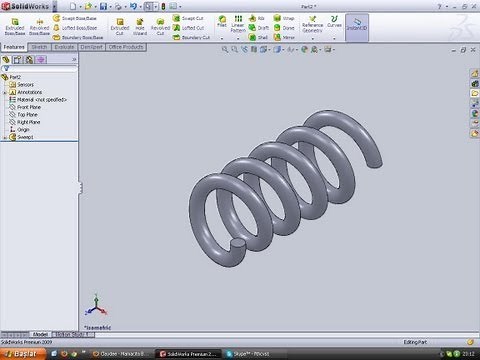 SolidWorks ile 2 dakikada yay çizimi