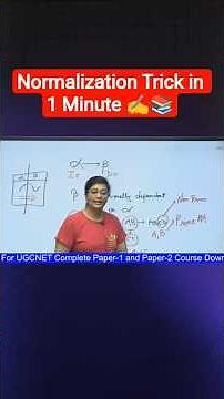 Normalization Trick in 1 Minute ✍️📚 #shorts #shortsfeed