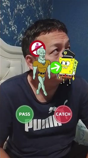 Spongebob vs Patrick fight #filter #shorts #gaming