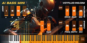 AI Bass Mini by Bitsonic - Electric Bass Plugin VST VST3 Audio Unit