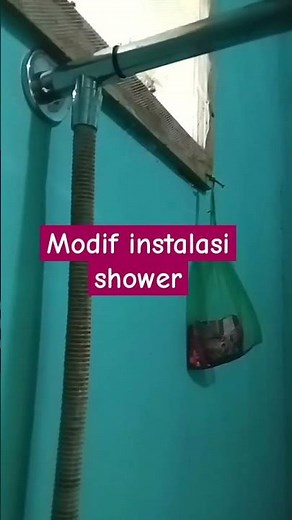 modif instalasi shower, air kencang tanpa pompa pendorong