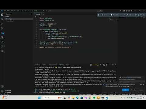 Convert PDF to Excel Using Python in 40 Seconds | Python Automation