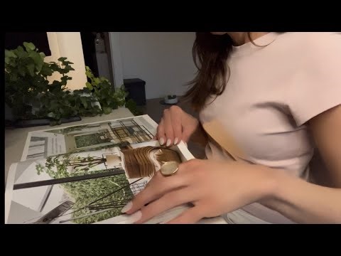 ASMR Page turning glossy thick magazine