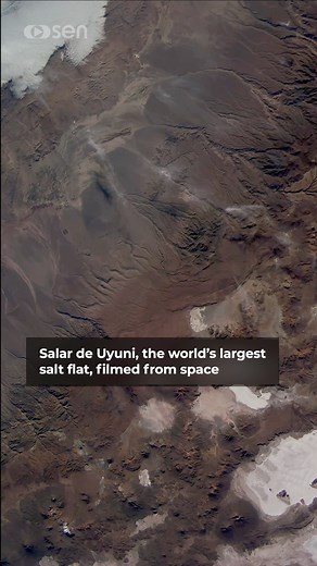 The world’s largest salt flat filmed from space 🧂 #earthfromspace #Bolivia #saltflats #saltflatsbolivia | Sen