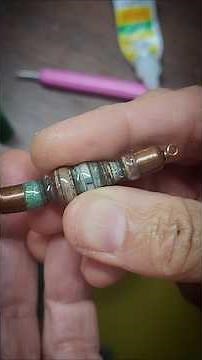 Making a Necklace with Salvaged Paper Beads #paperbeads #recycledart #recycledjewelry