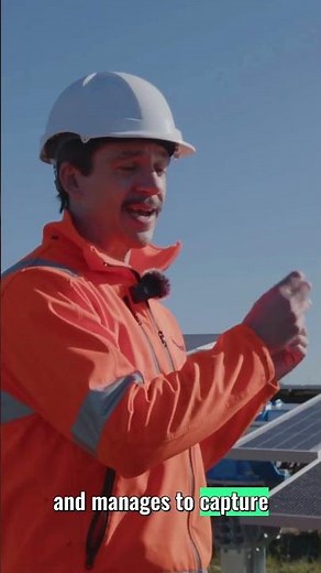 How does a solar tracking system work at a 5MW solar farm?