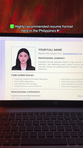 Highly Recommended Resume Format for Job Seekers in the Philippines
