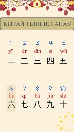 How to count in Chinese？