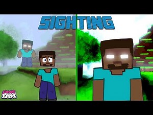 FNF: Vs Herobrine // Minecraft Mod // SIGHTING – Hydie's Visuals █ Friday Night Funkin' █