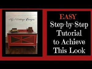 Painting and Gel Stain Tutorial step by step with Dixie Belle Products