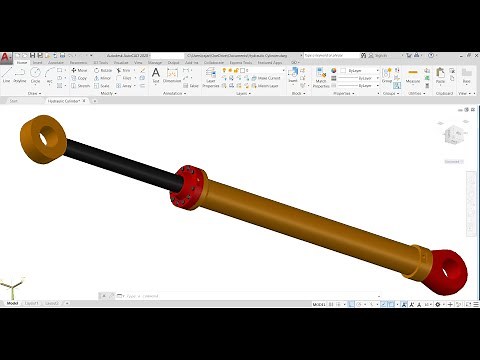 Hydraulic Cylinder modeling in autocad by (ⓐⓤⓣⓞⓒⓐⓓⓒⓜⓓ) ✅