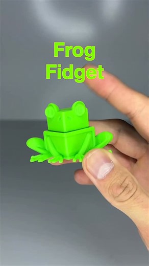 MIND 2 MAKE on Instagram: "3D Printed Fidget Frog STL: https://makerworld.com/models/483803"