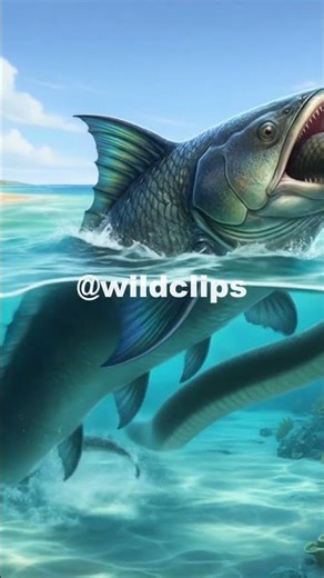 GIANT Fish Swallows a HUGE Snake!#animals #wildlifeentertainment #fish