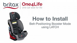 Britax One4Life Car Seat: How to Install in Booster Mode using LATCH