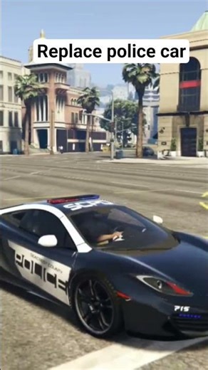 Replace police car -GTAV #gta5 #car #replace #shortvideo #ytshorts #police #gaming #technogamerz