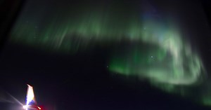 How aurora and light pillars formed over Alaska