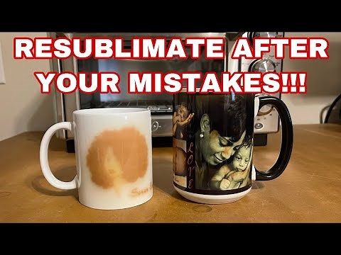 HOW TO RESUBLIMATE After MISTAKES! ( BURN OFF YOUR SUBLIMATION)