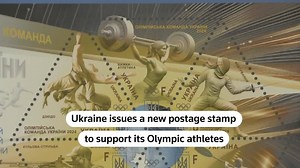 Ukraine launches Olympic postage stamp as it sends its smallest team to the Games