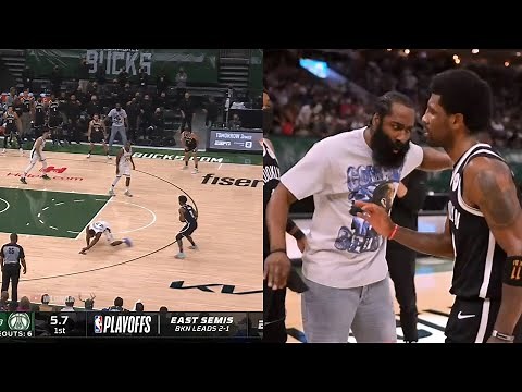 Kyrie Irving almost ended Thanasis' career with that crossover 😮 Nets vs Bucks Game 4