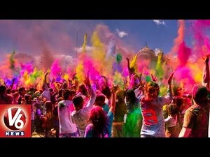 Holi Festival Celebrations Begins In All Over Telangana State | V6 News