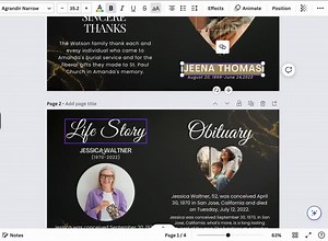 Funeral Programs Template Obituary Template for Funeral Memorial Program Blue Funeral Program Announcement Editable Printable Funeral - Etsy
