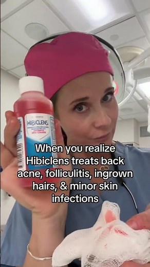 Chlorhexidine (Hibiclens) is useful for many skin conditions but avoid eyes and ears. #folliculitis