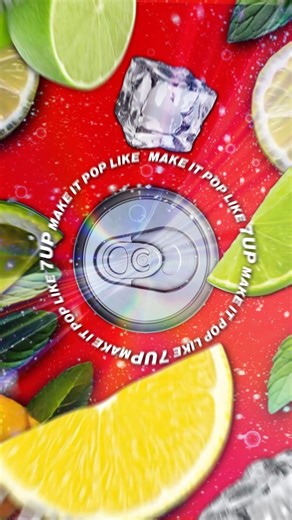 After effects motion graphics ad for 7up 🧃🏋️.