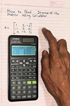 How to find inverse of matrix using calculator